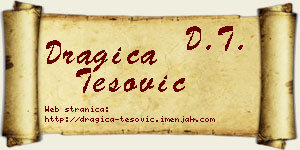 Dragica Tešović vizit kartica